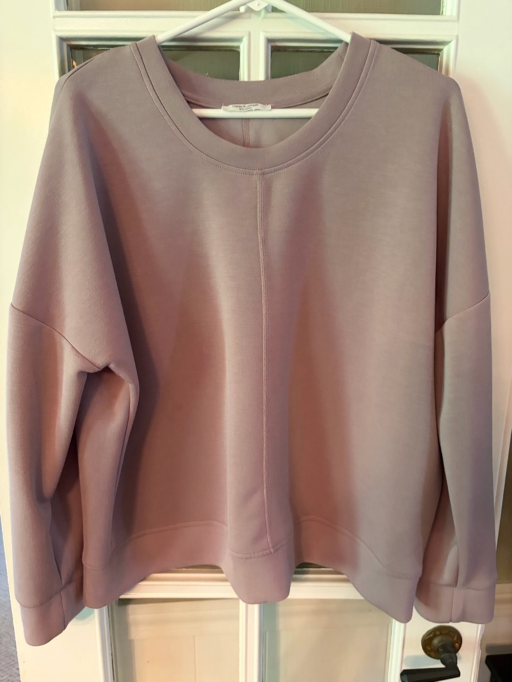 Cozy Super Soft Boxy Sweatshirt and Pant Set in Dusty Mauve